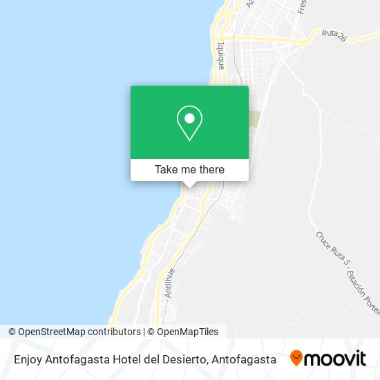 Mapa de Enjoy Antofagasta Hotel del Desierto