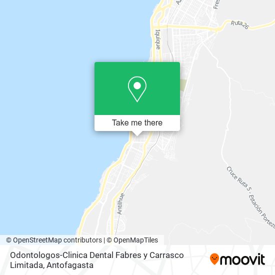 Odontologos-Clinica Dental Fabres y Carrasco Limitada map