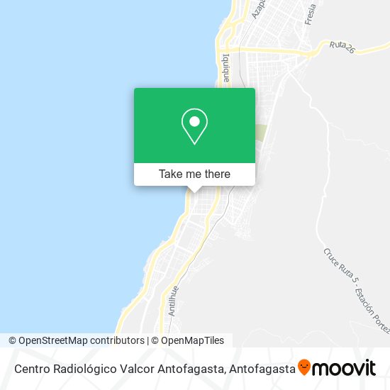 Centro Radiológico Valcor Antofagasta map