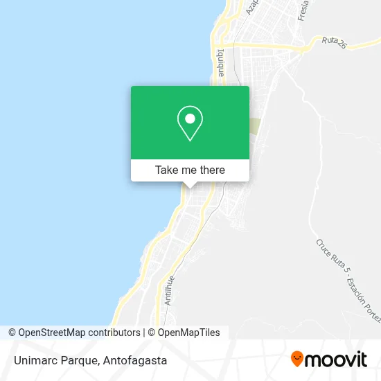 Unimarc Parque map