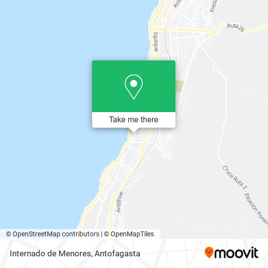 Internado de Menores map