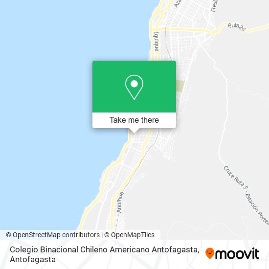 Colegio Binacional Chileno Americano Antofagasta map