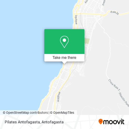 Mapa de Pilates Antofagasta