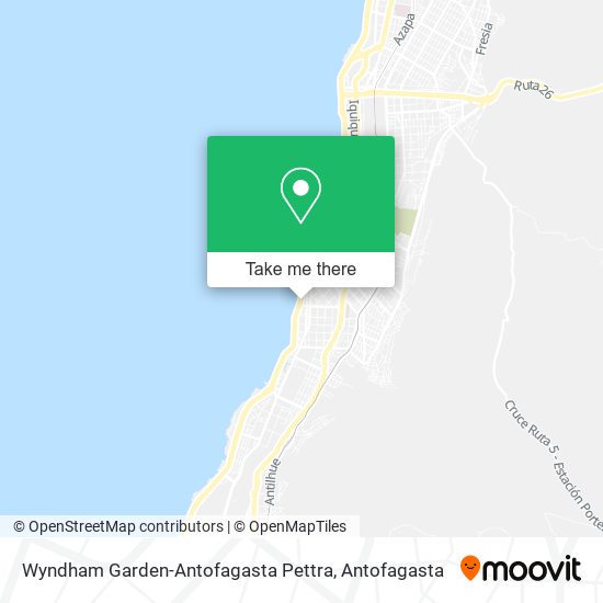 Mapa de Wyndham Garden-Antofagasta Pettra