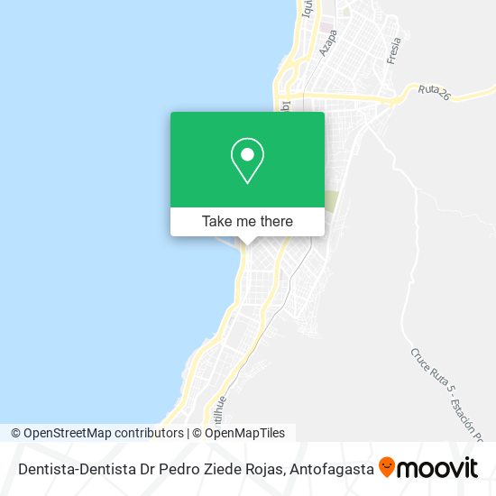 Mapa de Dentista-Dentista Dr Pedro Ziede Rojas