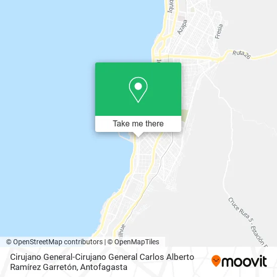 Mapa de Cirujano General-Cirujano General Carlos Alberto Ramírez Garretón
