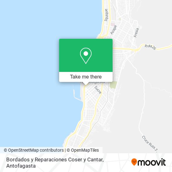 Mapa de Bordados y Reparaciones Coser y Cantar