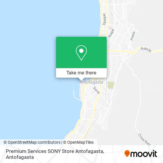 Premium Services SONY Store Antofagasta map