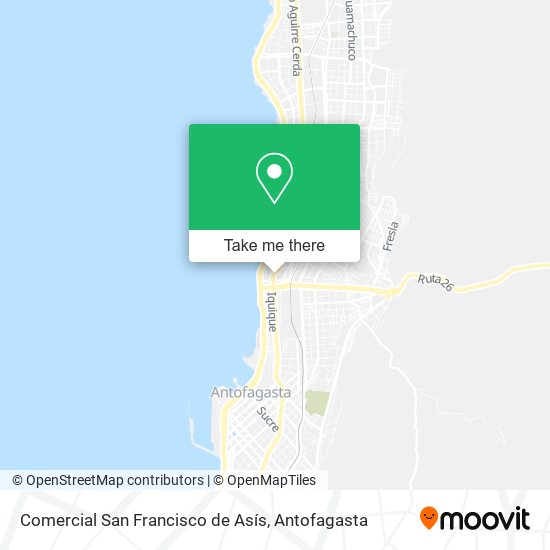 Mapa de Comercial San Francisco de Asís