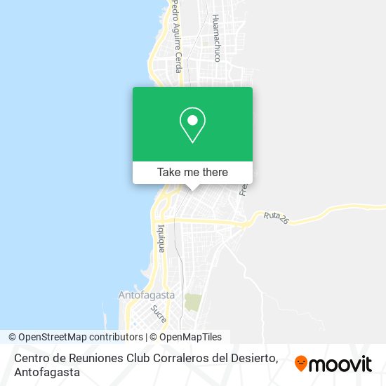 Mapa de Centro de Reuniones Club Corraleros del Desierto