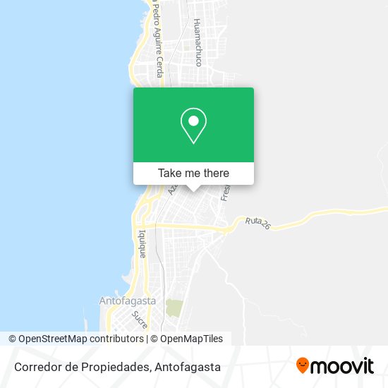 Corredor de Propiedades map