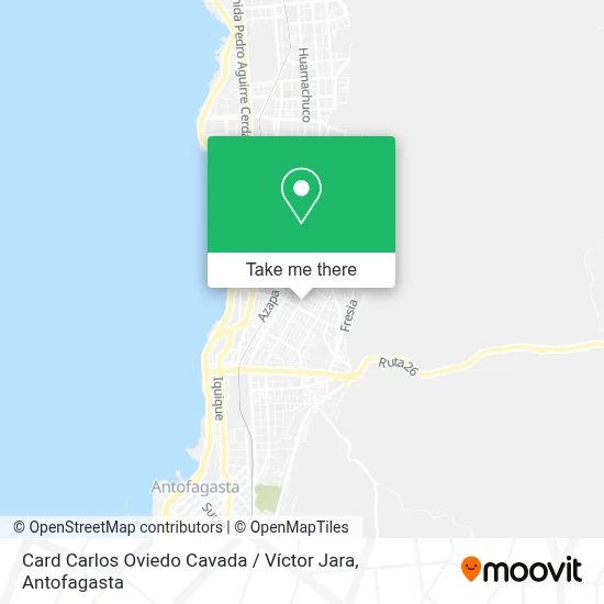 Mapa de Card Carlos Oviedo Cavada / Víctor Jara