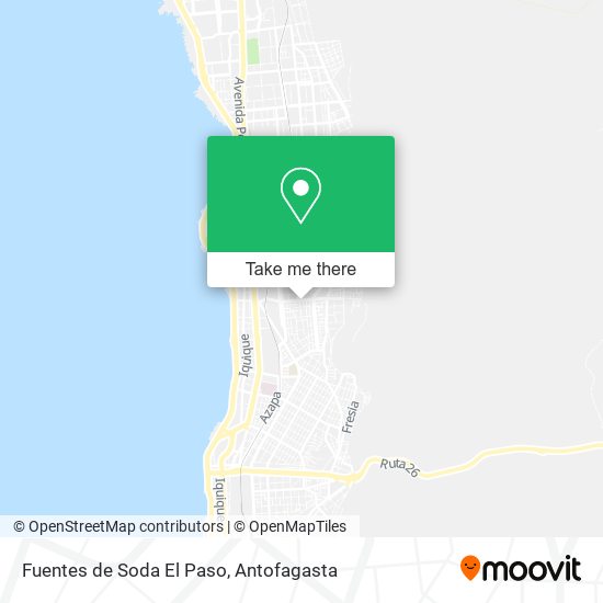 Mapa de Fuentes de Soda El Paso
