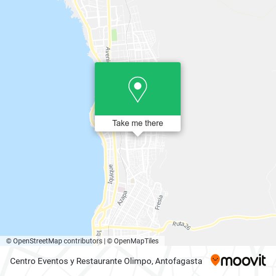 Mapa de Centro Eventos y Restaurante Olimpo
