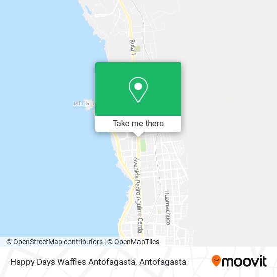 Happy Days Waffles Antofagasta map