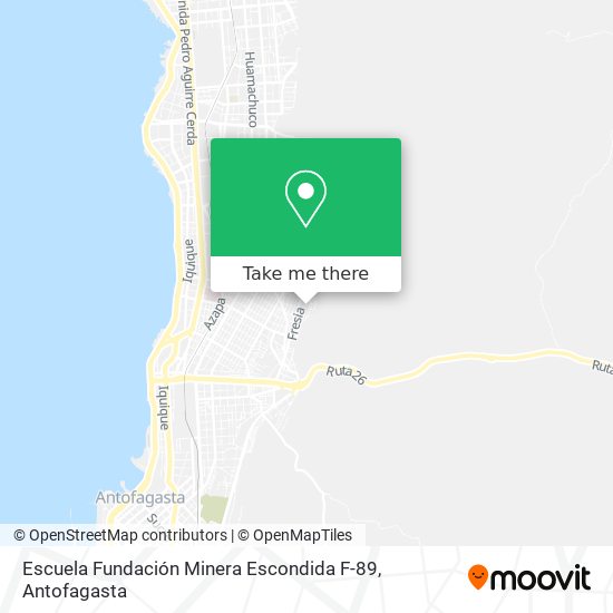 Escuela Fundación Minera Escondida F-89 map