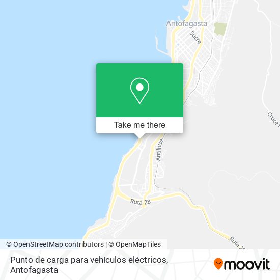 Mapa de Punto de carga para vehículos eléctricos