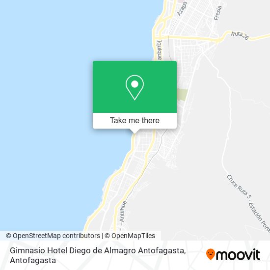 Gimnasio Hotel Diego de Almagro Antofagasta map