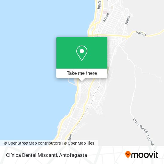 Mapa de Clínica Dental Miscanti