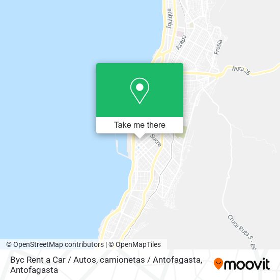Byc Rent a Car / Autos, camionetas / Antofagasta map