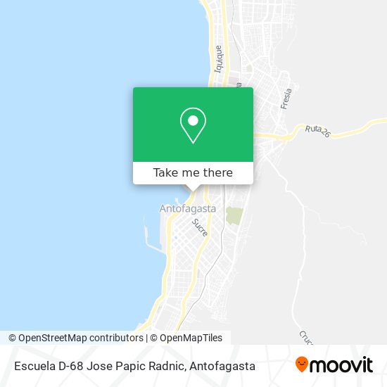 Mapa de Escuela D-68 Jose Papic Radnic