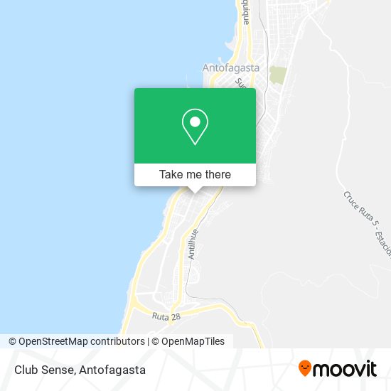 Club Sense map