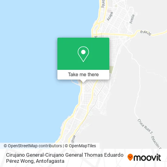 Mapa de Cirujano General-Cirujano General Thomas Eduardo Pérez Wong
