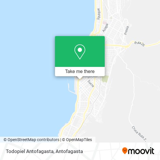 Mapa de Todopiel Antofagasta