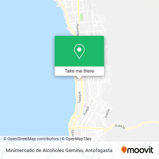 Mapa de Minimercado de Alcoholes Géminis