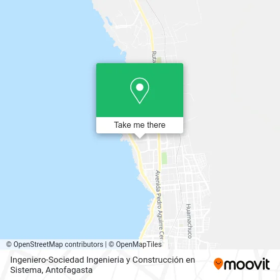 Ingeniero-Sociedad Ingenieria y Construcción en Sistema map