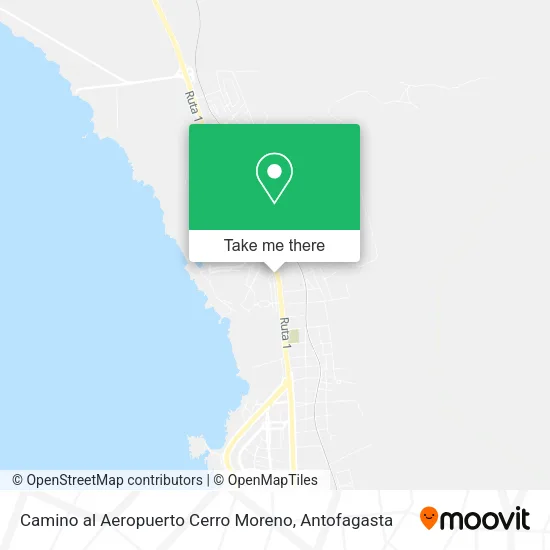 Camino al Aeropuerto Cerro Moreno map