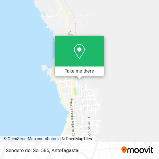 Sendero del Sol 585 map