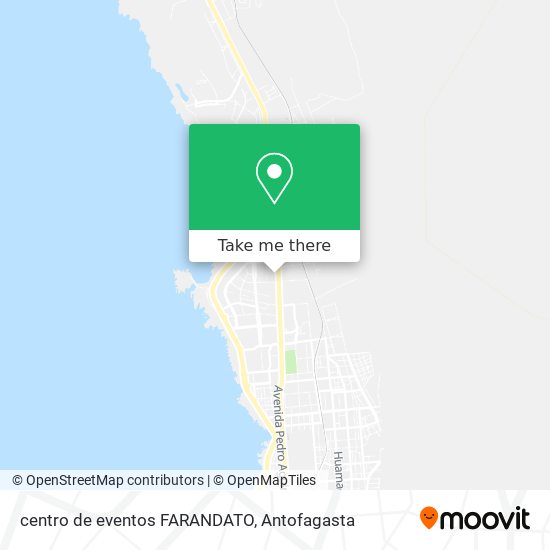 centro de eventos FARANDATO map