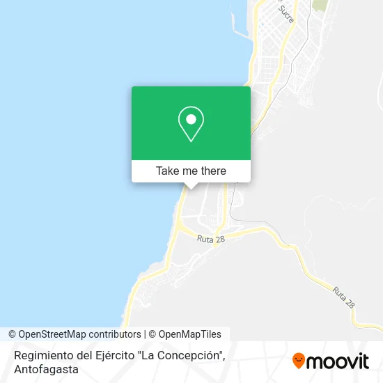 Mapa de Regimiento del Ejército "La Concepción"