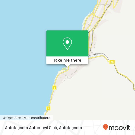 Antofagasta Automovil Club map