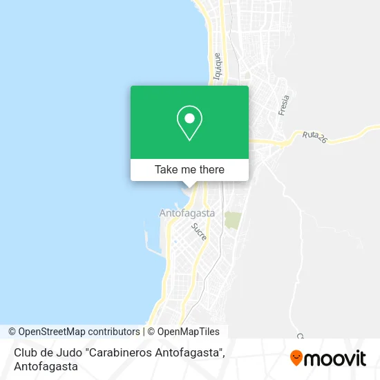 Mapa de Club de Judo "Carabineros Antofagasta"