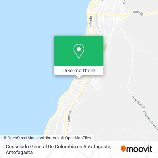 Consulado General De Colombia en Antofagasta map
