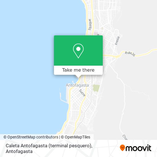 Mapa de Caleta Antofagasta (terminal pesquero)