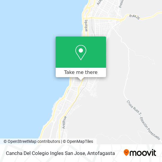 Cancha Del Colegio Ingles San Jose map