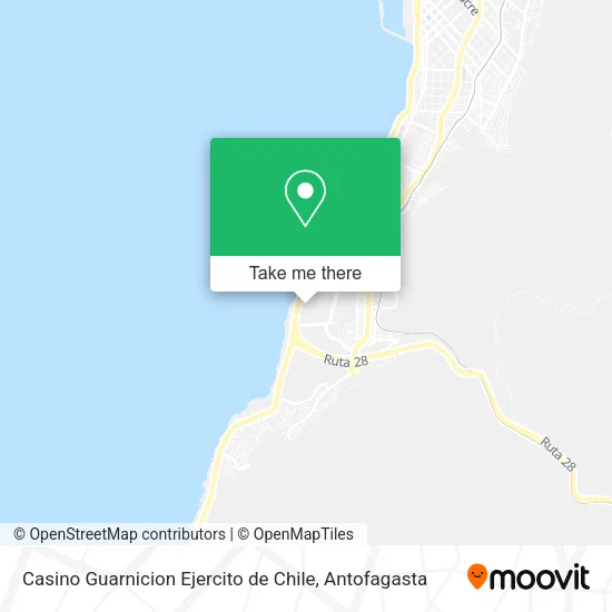 Mapa de Casino Guarnicion Ejercito de Chile