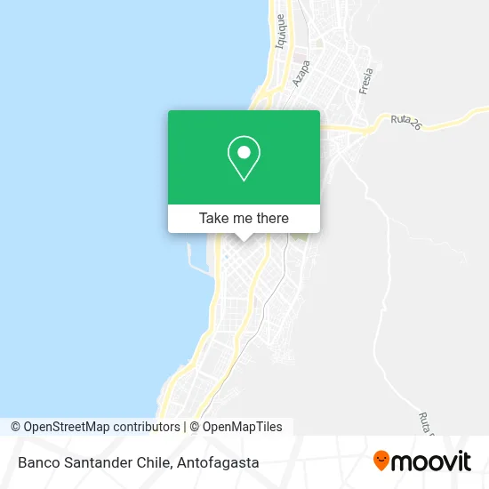 Banco Santander Chile map