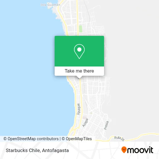 Starbucks Chile map