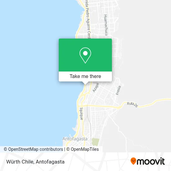 Würth Chile map