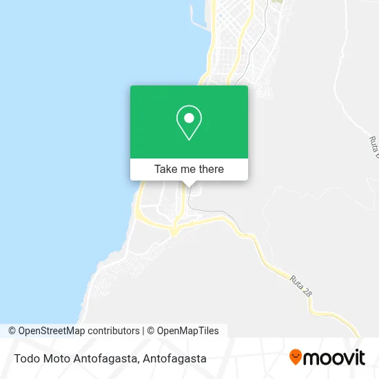 Todo Moto Antofagasta map