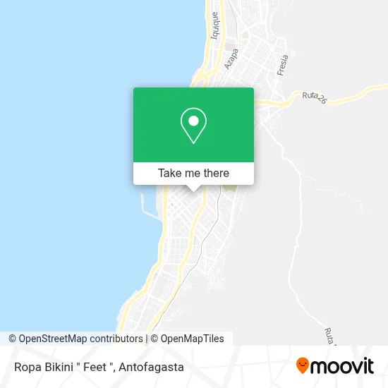 Ropa Bikini " Feet " map