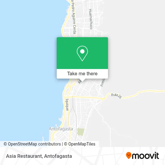 Restaurant Asia map