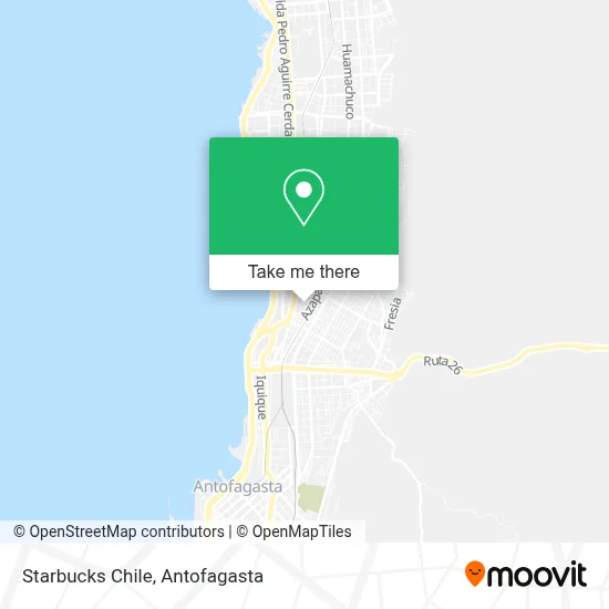 Starbucks Chile map