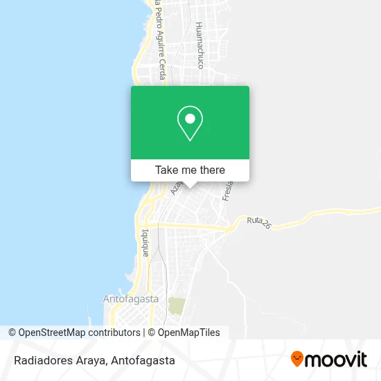 Radiadores Araya map