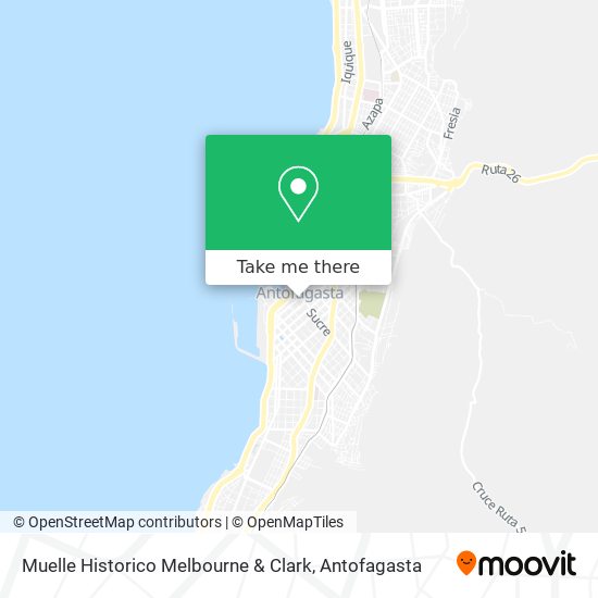 Mapa de Muelle Historico Melbourne & Clark