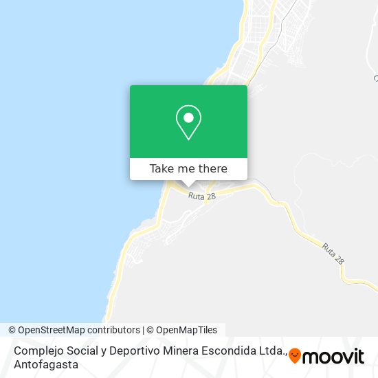 Mapa de Complejo Social y Deportivo Minera Escondida Ltda.